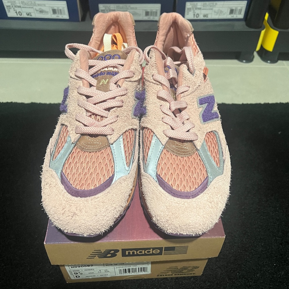 Salehe Bembury x New Balance 990v2 made in usa 'Sand be the Time' sz 9.5